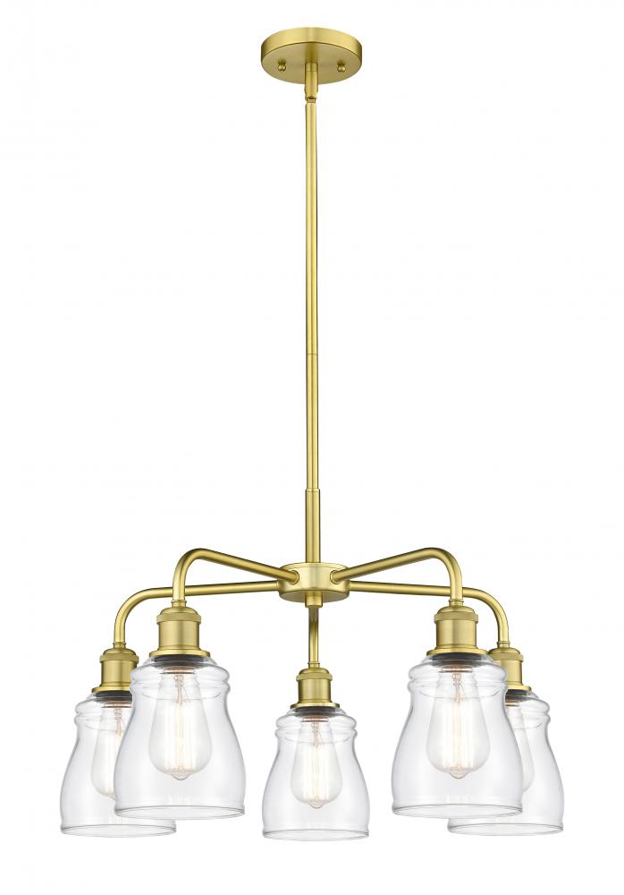 Ellery - 5 Light - 23 inch - Satin Gold - Chandelier