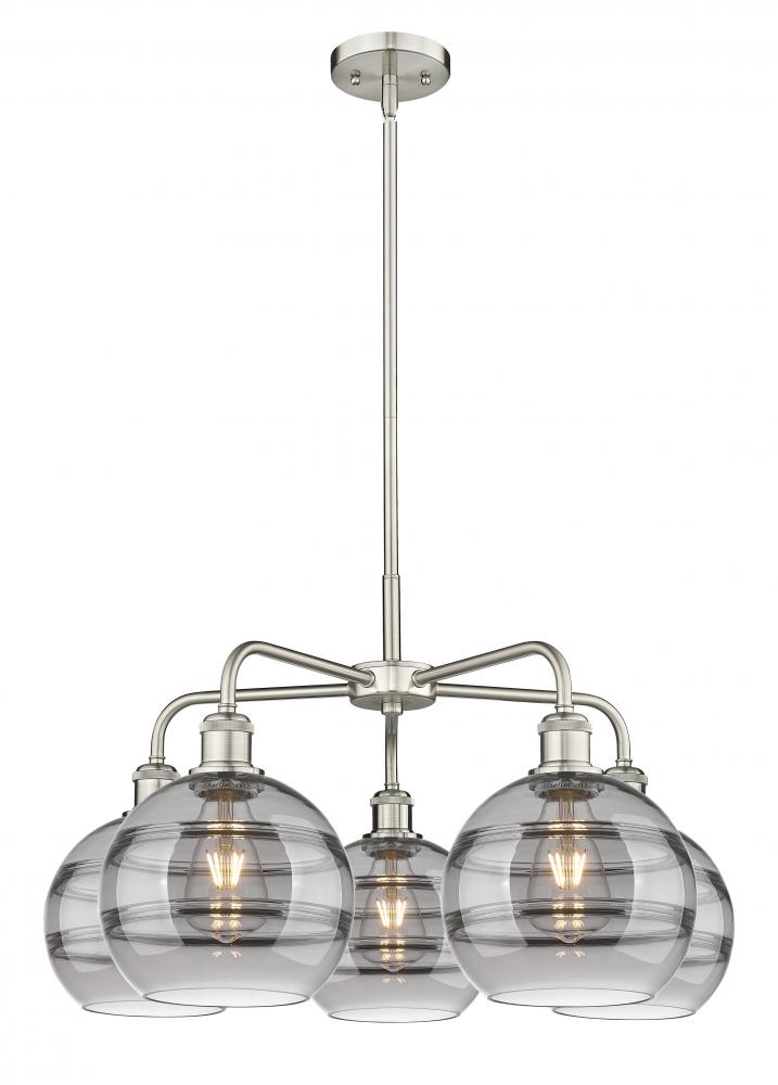 Rochester - 5 Light - 26 inch - Satin Nickel - Chandelier