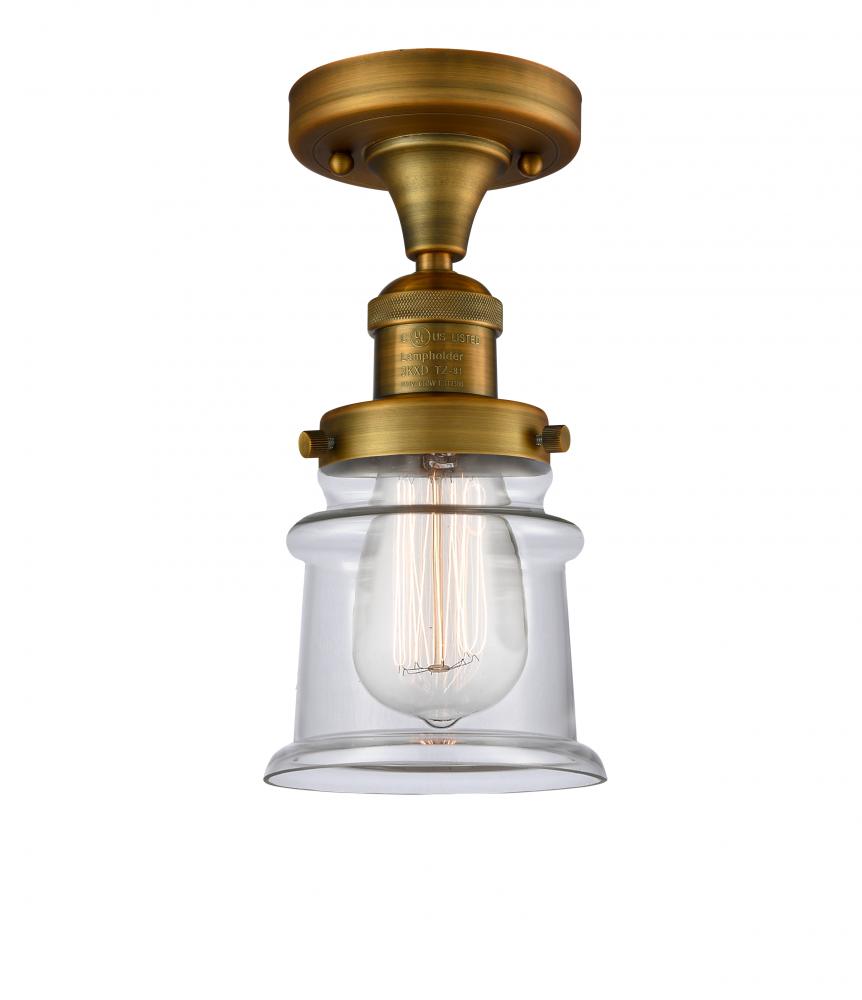 Canton - 1 Light - 6 inch - Brushed Brass - Semi-Flush Mount