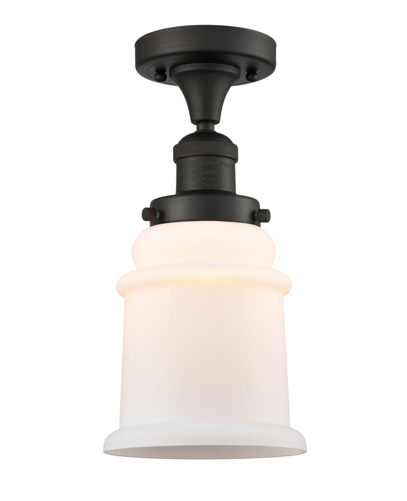 Canton - 1 Light - 6 inch - Oil Rubbed Bronze - Semi-Flush Mount