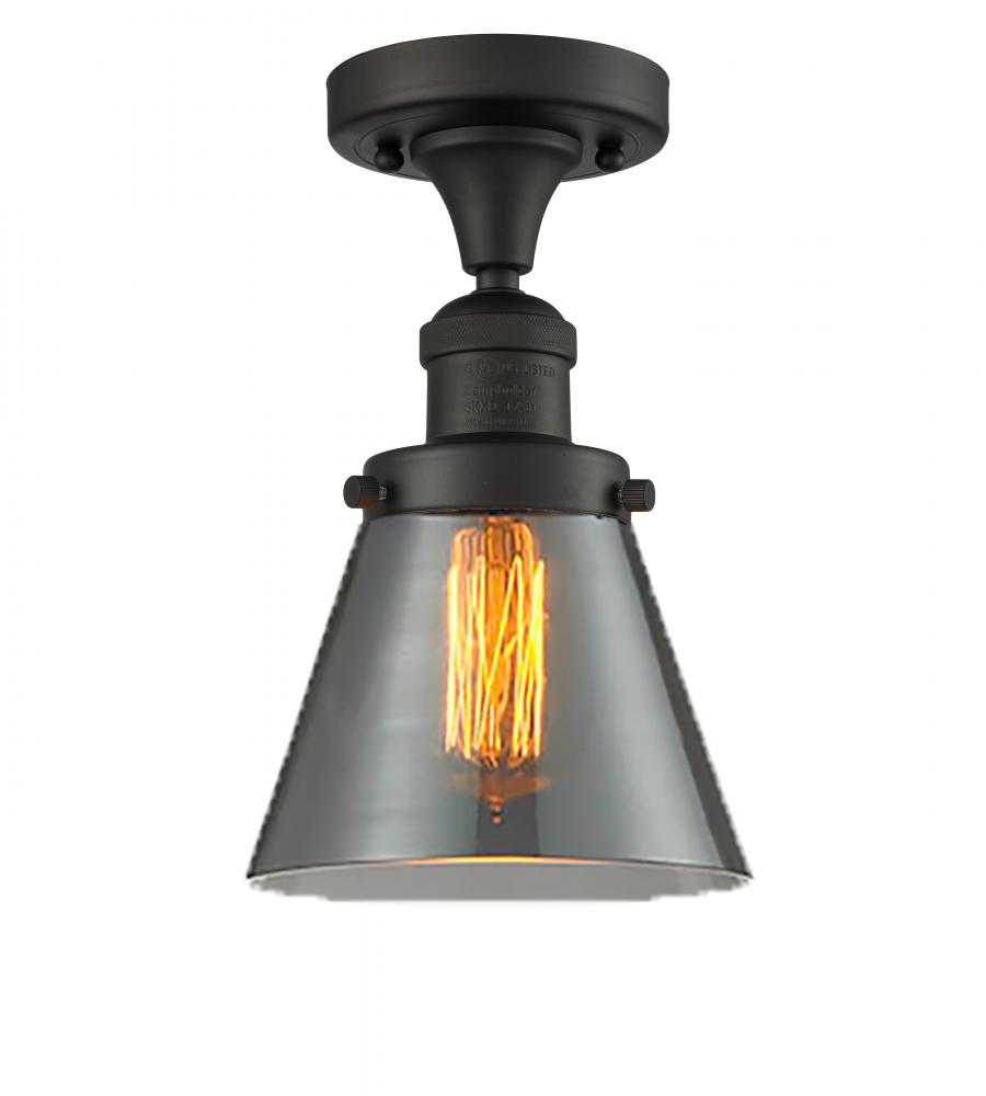 Cone - 1 Light - 7 inch - Oil Rubbed Bronze - Semi-Flush Mount