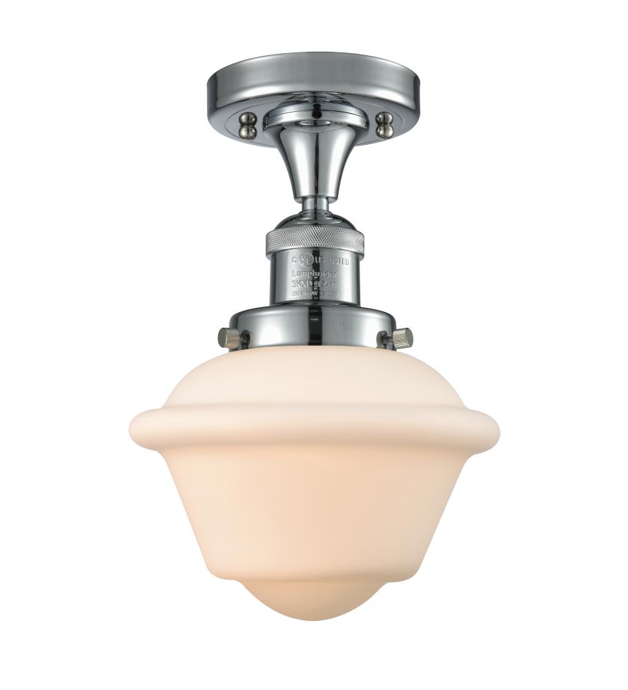 Oxford - 1 Light - 8 inch - Polished Chrome - Semi-Flush Mount