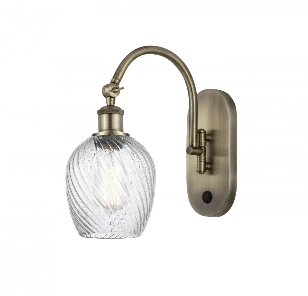 Salina - 1 Light - 6 inch - Antique Brass - Sconce