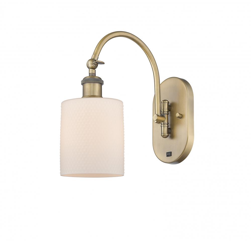 Cobbleskill - 1 Light - 5 inch - Brushed Brass - Sconce