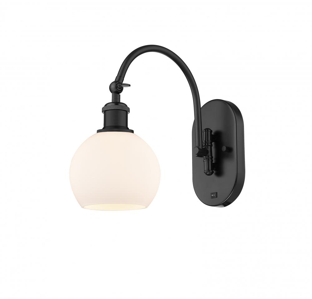 Athens - 1 Light - 6 inch - Matte Black - Sconce