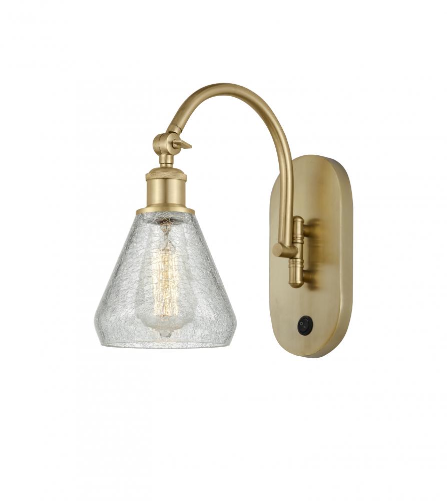 Conesus - 1 Light - 6 inch - Satin Gold - Sconce