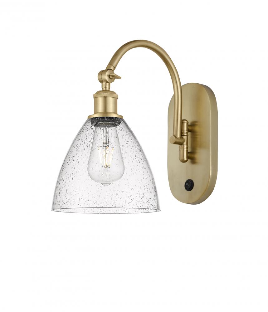 Bristol - 1 Light - 8 inch - Satin Gold - Sconce