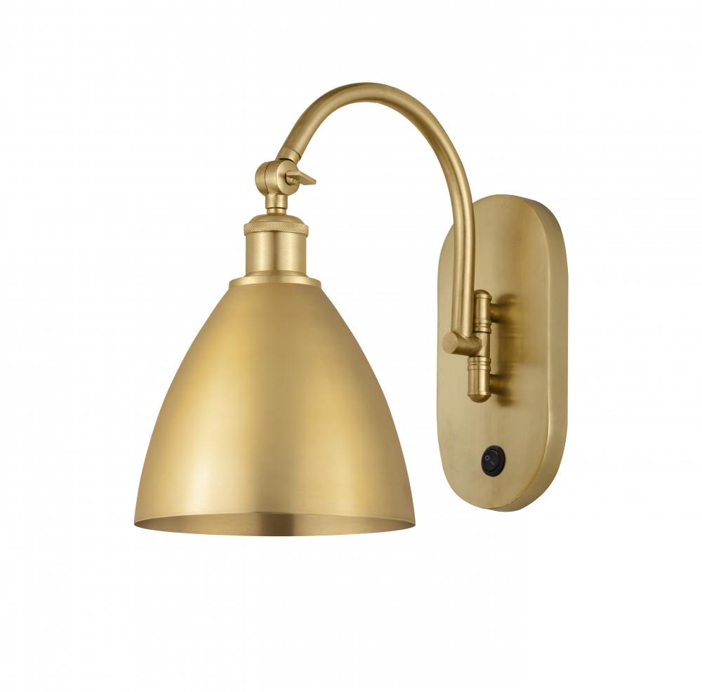 Bristol - 1 Light - 8 inch - Satin Gold - Sconce