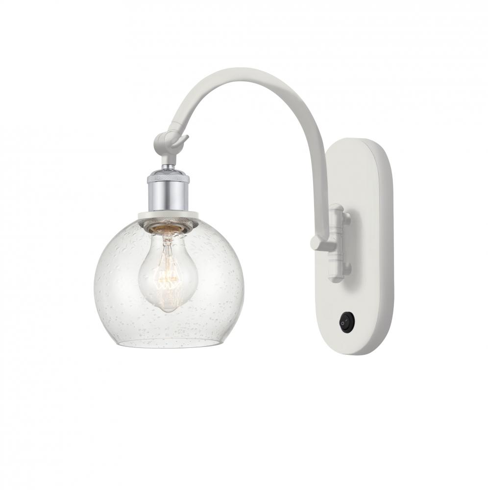 Athens - 1 Light - 6 inch - White Polished Chrome - Sconce