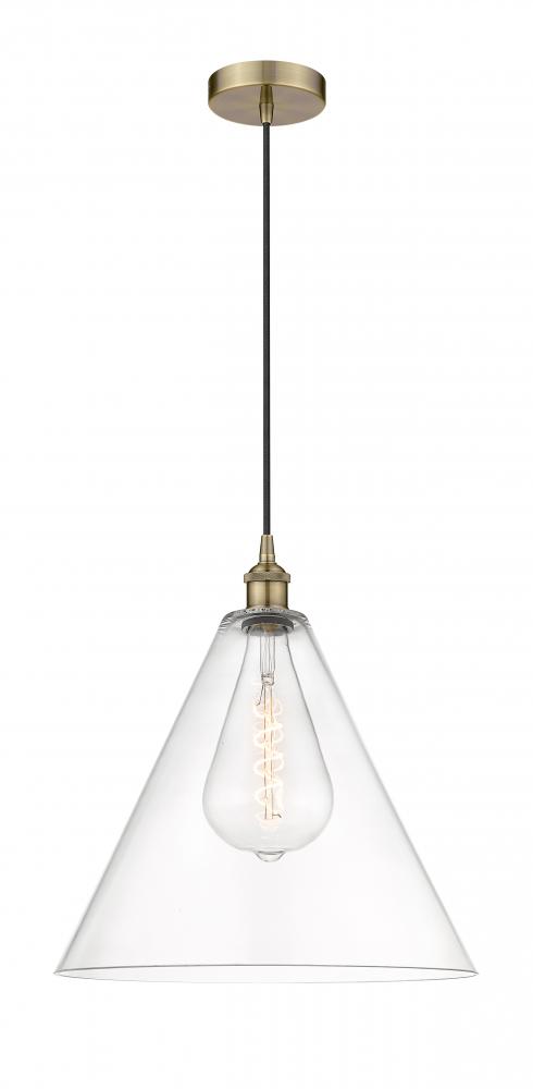 Berkshire - 1 Light - 16 inch - Antique Brass - Multi Pendant