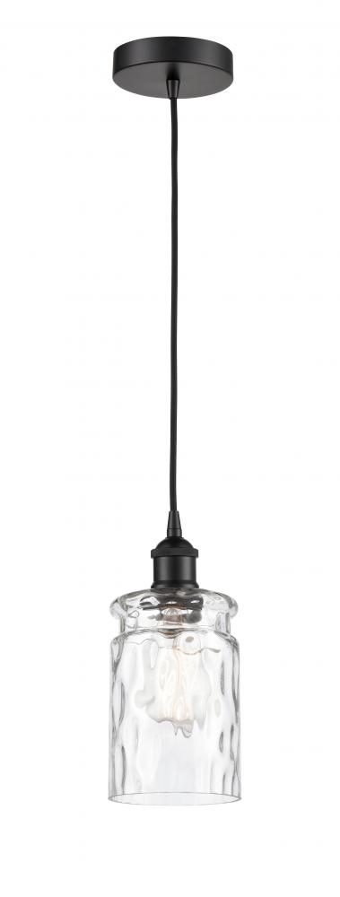 Candor - 1 Light - 5 inch - Matte Black - Cord hung - Mini Pendant