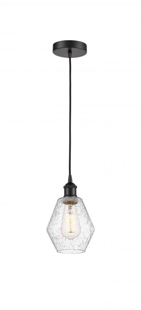 Cindyrella - 1 Light - 6 inch - Matte Black - Cord hung - Mini Pendant