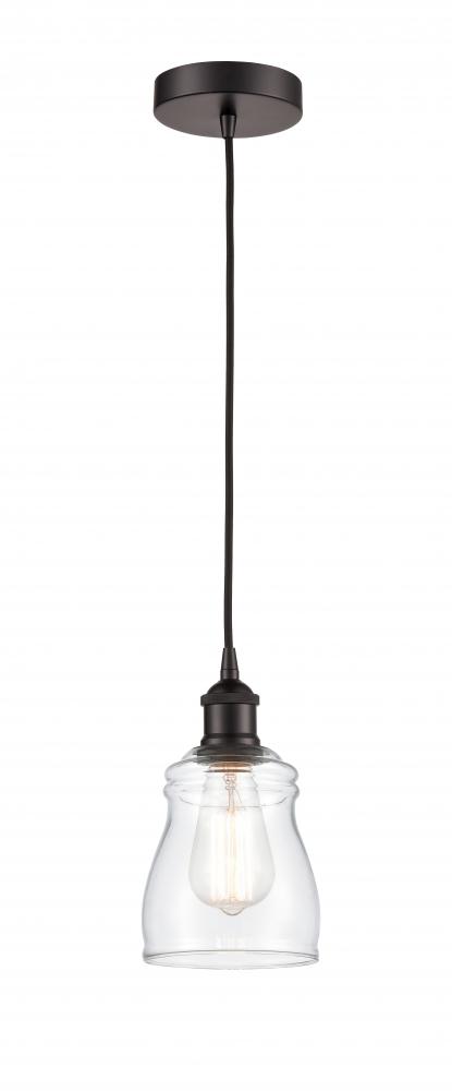 Ellery - 1 Light - 5 inch - Oil Rubbed Bronze - Cord hung - Mini Pendant