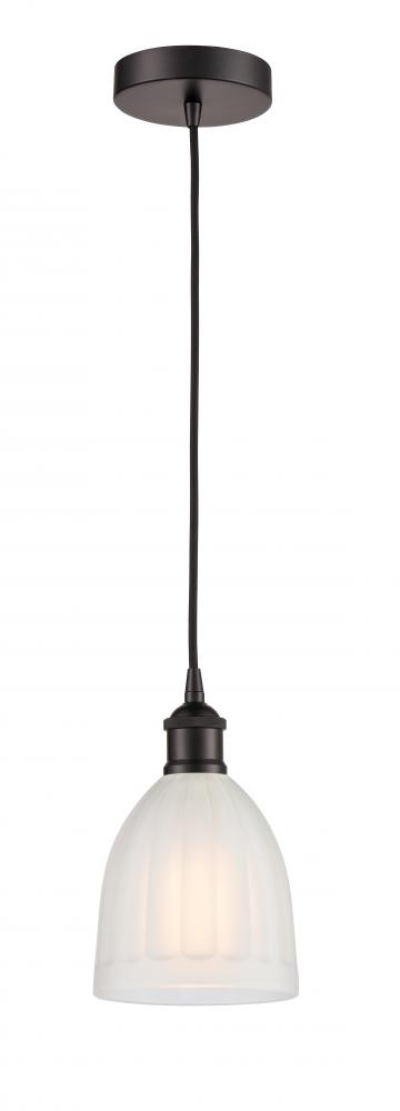 Brookfield - 1 Light - 6 inch - Oil Rubbed Bronze - Cord hung - Mini Pendant