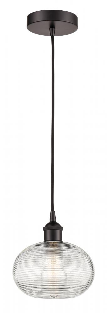 Ithaca - 1 Light - 8 inch - Oil Rubbed Bronze - Cord hung - Mini Pendant