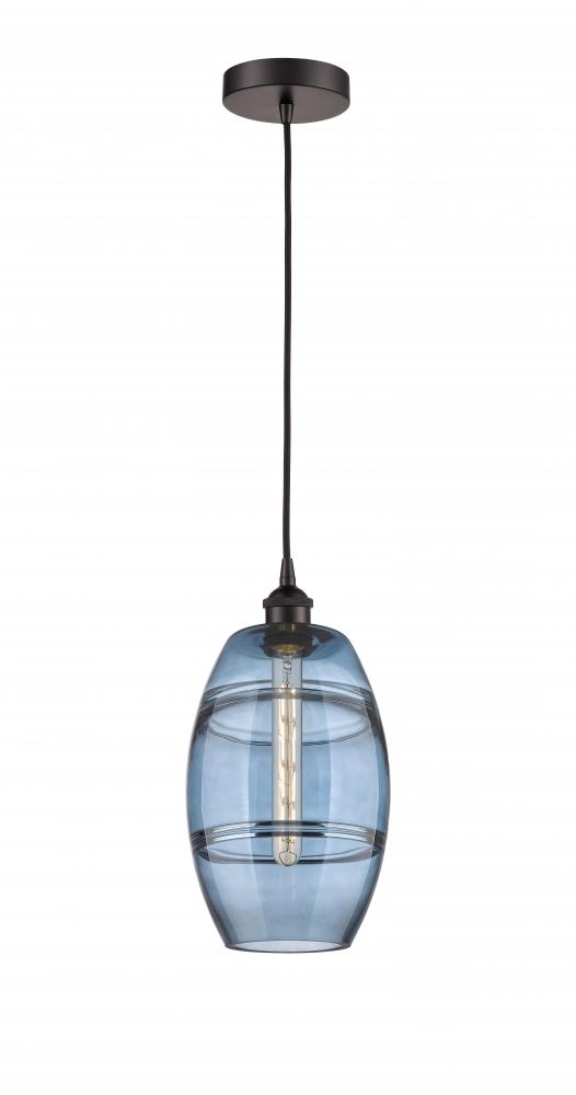 Vaz - 1 Light - 8 inch - Oil Rubbed Bronze - Cord hung - Mini Pendant