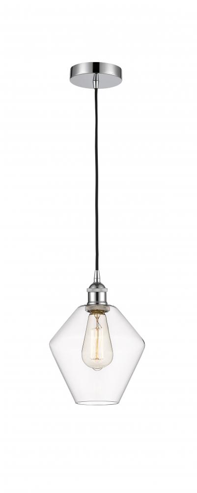 Cindyrella - 1 Light - 8 inch - Polished Chrome - Cord hung - Mini Pendant