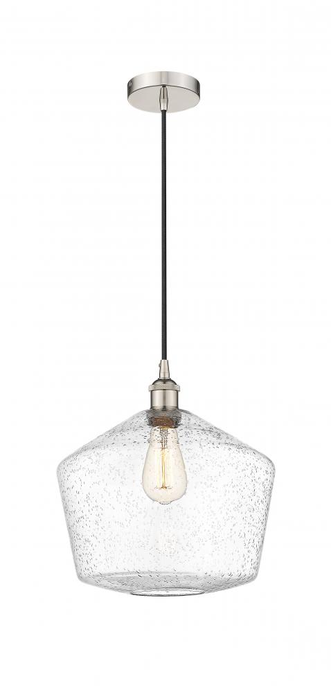 Cindyrella - 1 Light - 12 inch - Polished Nickel - Cord hung - Mini Pendant