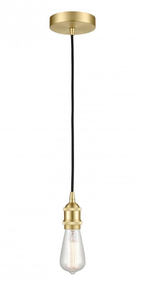 Edison - 1 Light - 2 inch - Satin Brass - Cord hung - Mini Pendant