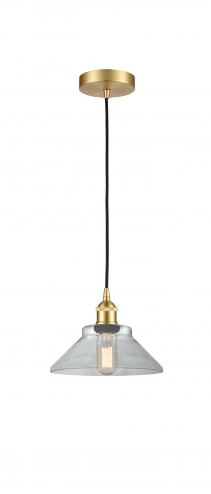 Orwell - 1 Light - 8 inch - Satin Gold - Cord hung - Mini Pendant