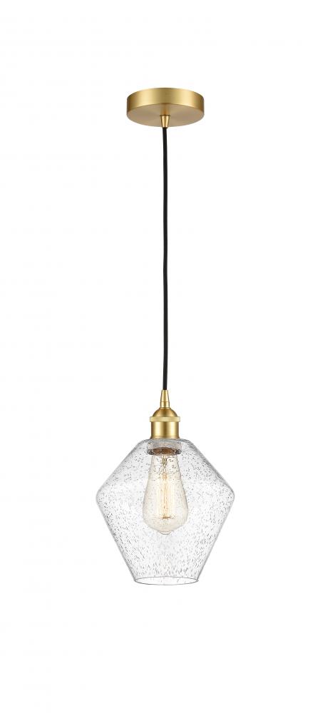 Cindyrella - 1 Light - 8 inch - Satin Gold - Cord hung - Mini Pendant