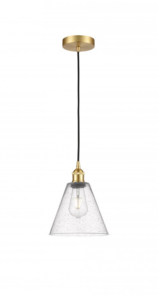 Berkshire - 1 Light - 8 inch - Satin Gold - Mini Pendant