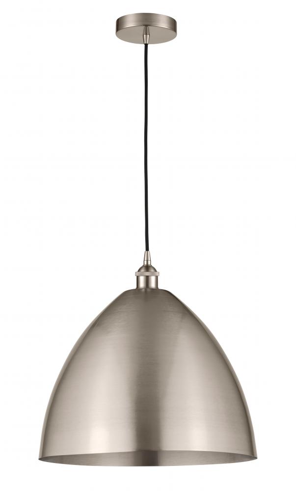 Bristol - 1 Light - 16 inch - Brushed Satin Nickel - Cord hung - Mini Pendant