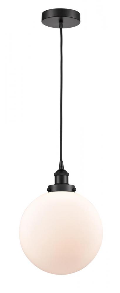 Beacon - 1 Light - 10 inch - Matte Black - Cord hung - Mini Pendant