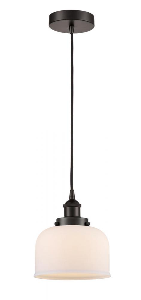 Bell - 1 Light - 8 inch - Oil Rubbed Bronze - Cord hung - Mini Pendant
