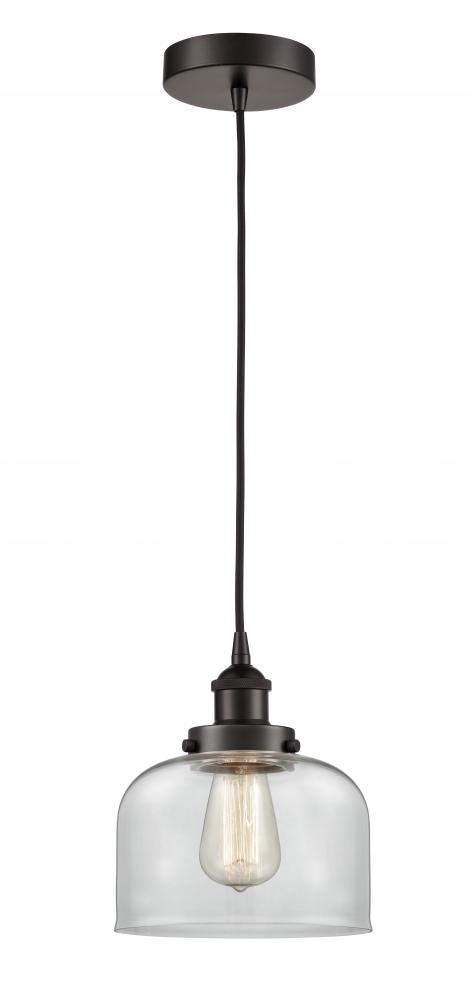 Bell - 1 Light - 8 inch - Oil Rubbed Bronze - Cord hung - Mini Pendant