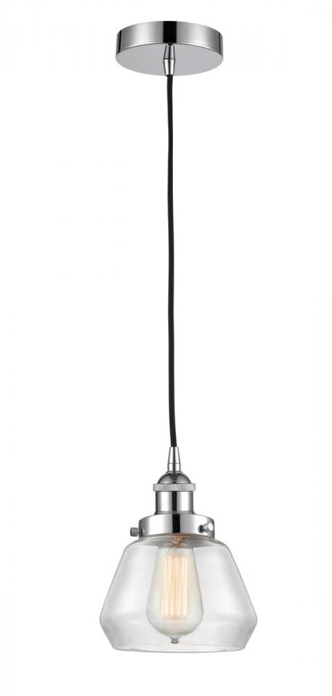 Fulton - 1 Light - 7 inch - Polished Chrome - Cord hung - Mini Pendant