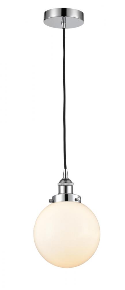 Beacon - 1 Light - 8 inch - Polished Chrome - Cord hung - Mini Pendant
