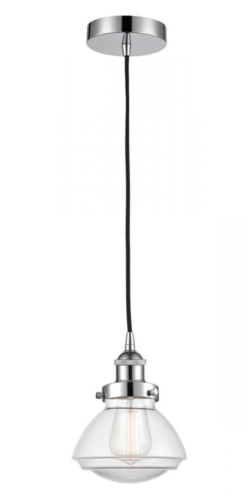 Olean - 1 Light - 7 inch - Polished Chrome - Cord hung - Mini Pendant