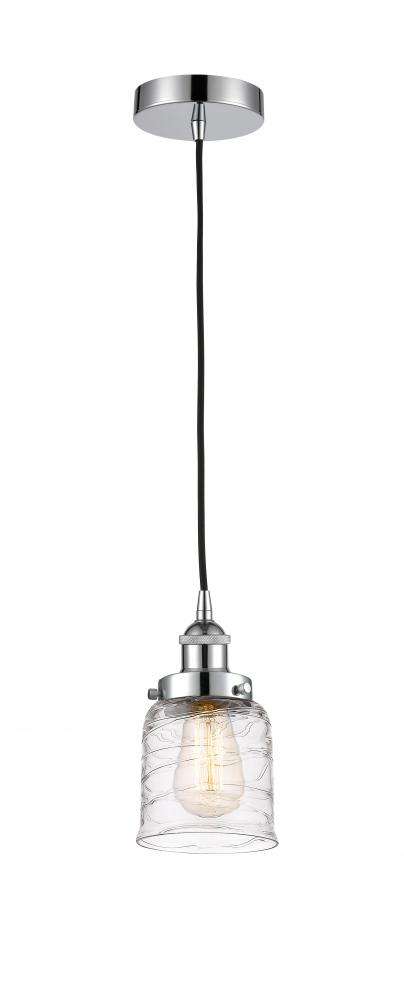 Bell - 1 Light - 5 inch - Polished Chrome - Cord hung - Mini Pendant