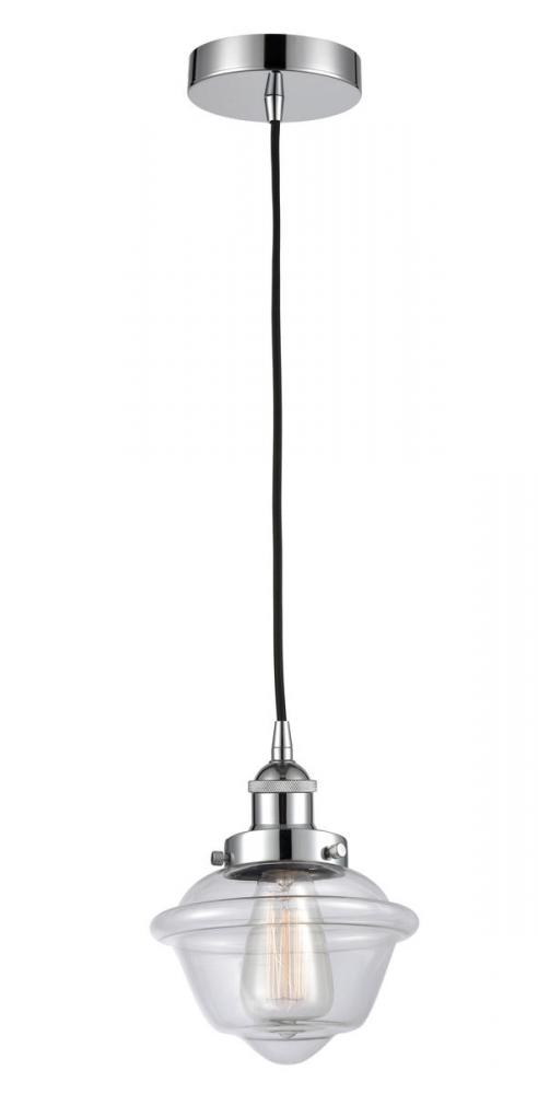 Oxford - 1 Light - 7 inch - Polished Chrome - Cord hung - Mini Pendant