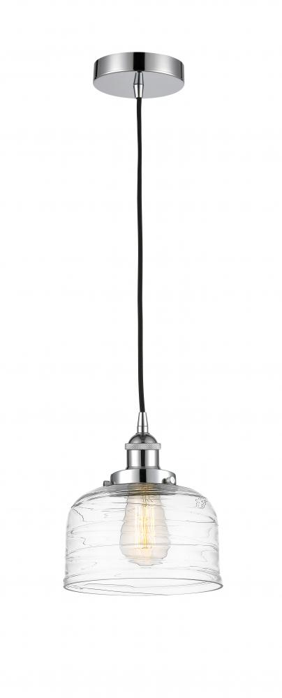 Bell - 1 Light - 8 inch - Polished Chrome - Cord hung - Mini Pendant