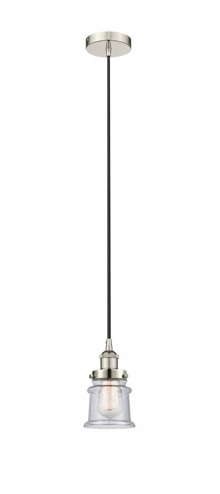 Canton - 1 Light - 5 inch - Polished Nickel - Cord hung - Mini Pendant