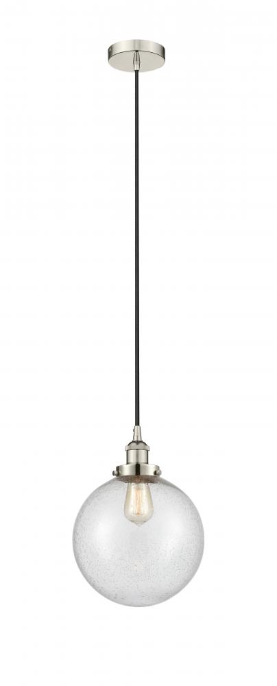 Beacon - 1 Light - 10 inch - Polished Nickel - Cord hung - Mini Pendant
