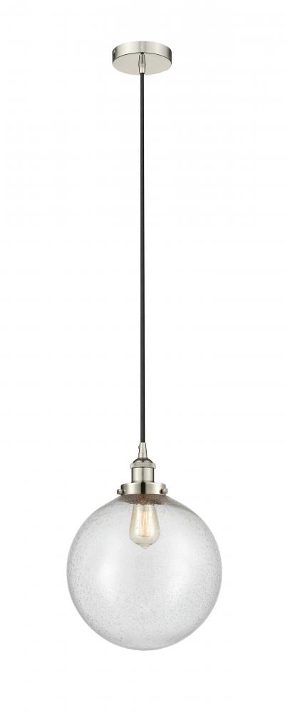 Beacon - 1 Light - 12 inch - Polished Nickel - Cord hung - Mini Pendant