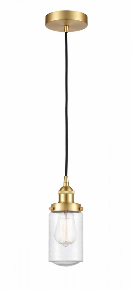Dover - 1 Light - 5 inch - Satin Gold - Cord hung - Mini Pendant