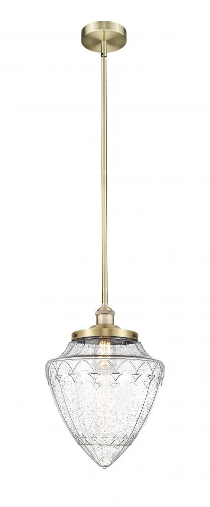 Bridgeton - 1 Light - 12 inch - Antique Brass - Stem Hung - Mini Pendant