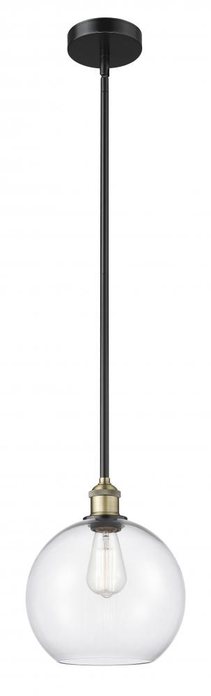 Athens - 1 Light - 10 inch - Black Antique Brass - Cord hung - Mini Pendant