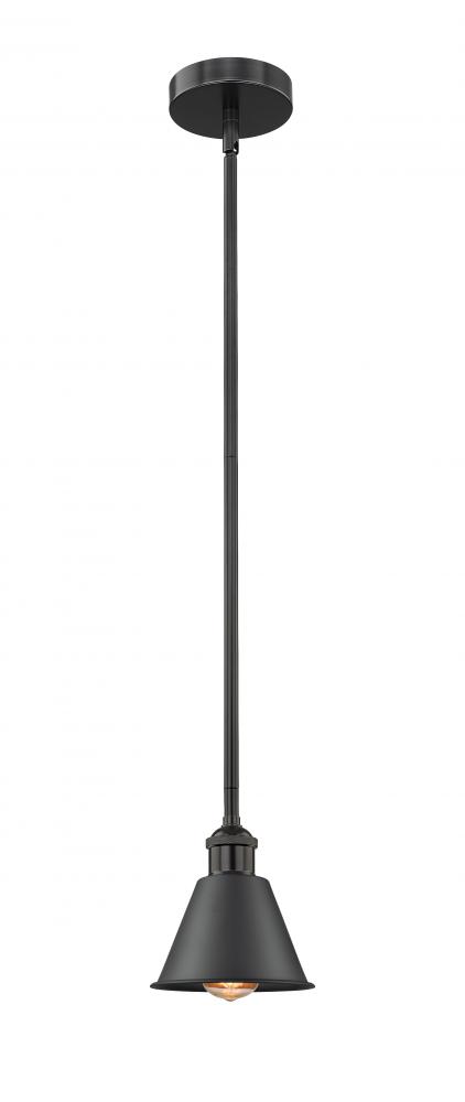 Smithfield - 1 Light - 7 inch - Matte Black - Cord hung - Mini Pendant