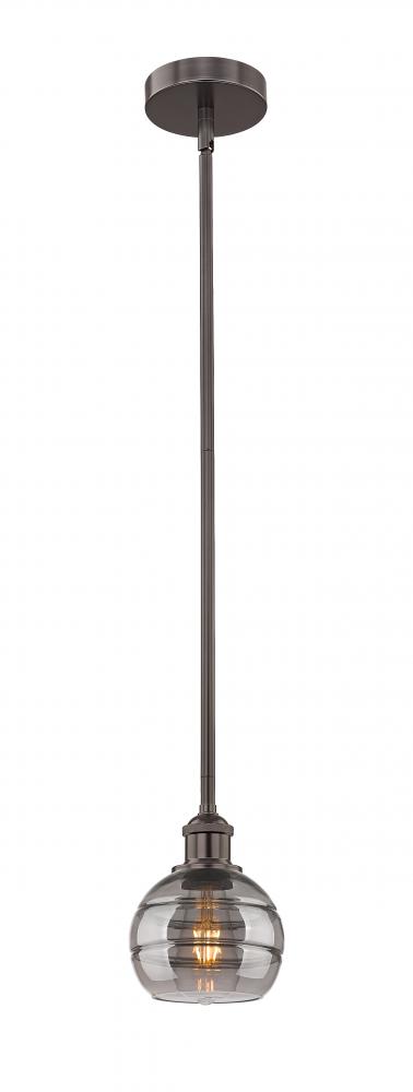 Rochester - 1 Light - 6 inch - Oil Rubbed Bronze - Cord hung - Mini Pendant