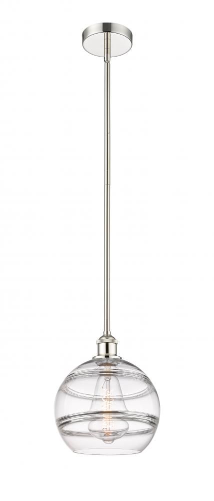 Rochester - 1 Light - 10 inch - Polished Nickel - Cord hung - Mini Pendant