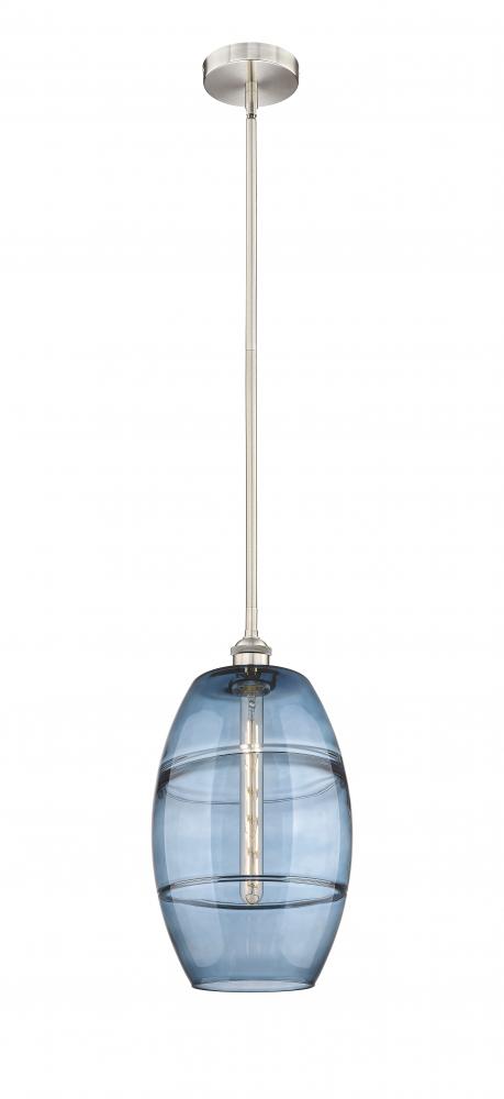 Vaz - 1 Light - 10 inch - Brushed Satin Nickel - Cord hung - Mini Pendant