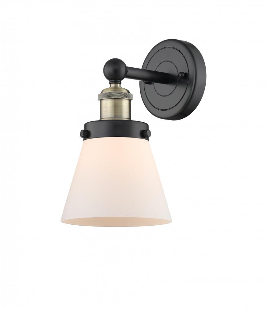 Cone - 1 Light - 6 inch - Black Antique Brass - Sconce