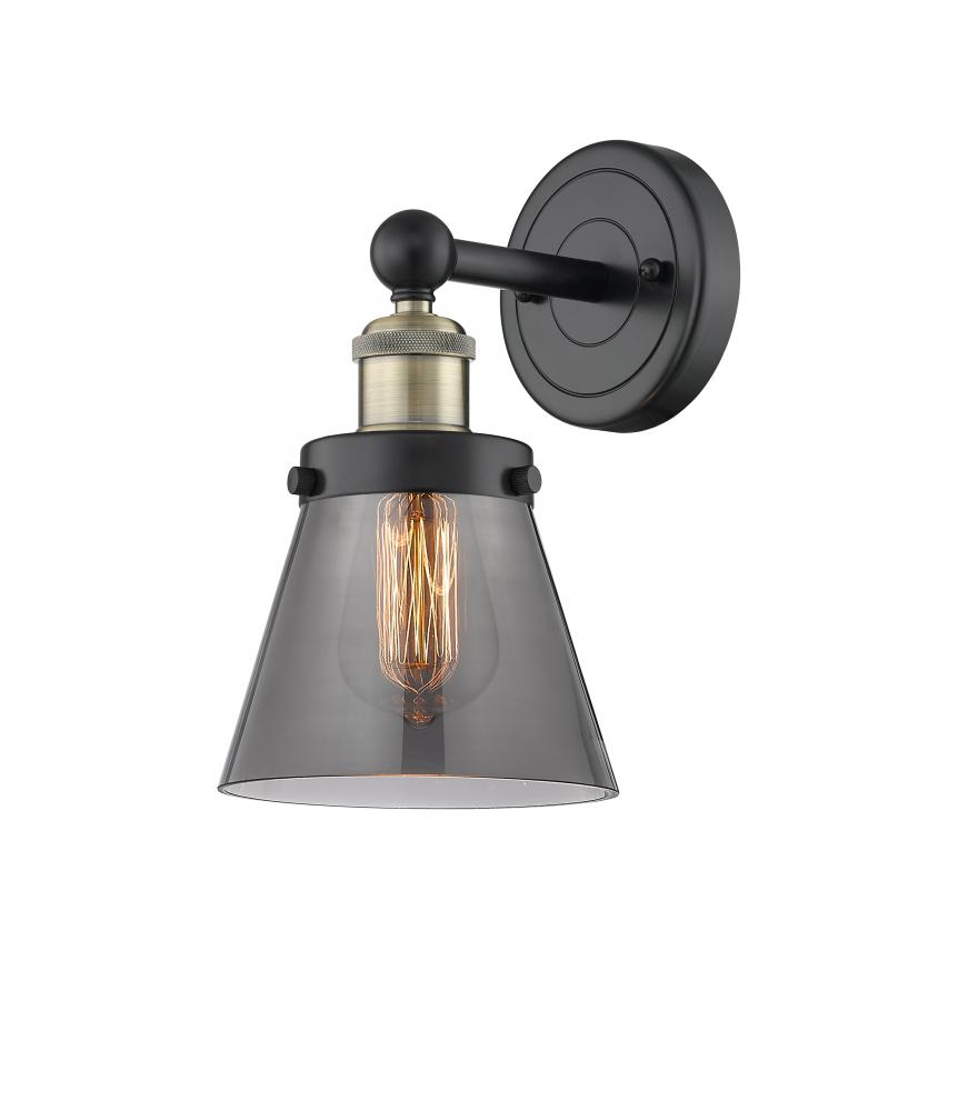 Cone - 1 Light - 6 inch - Black Antique Brass - Sconce