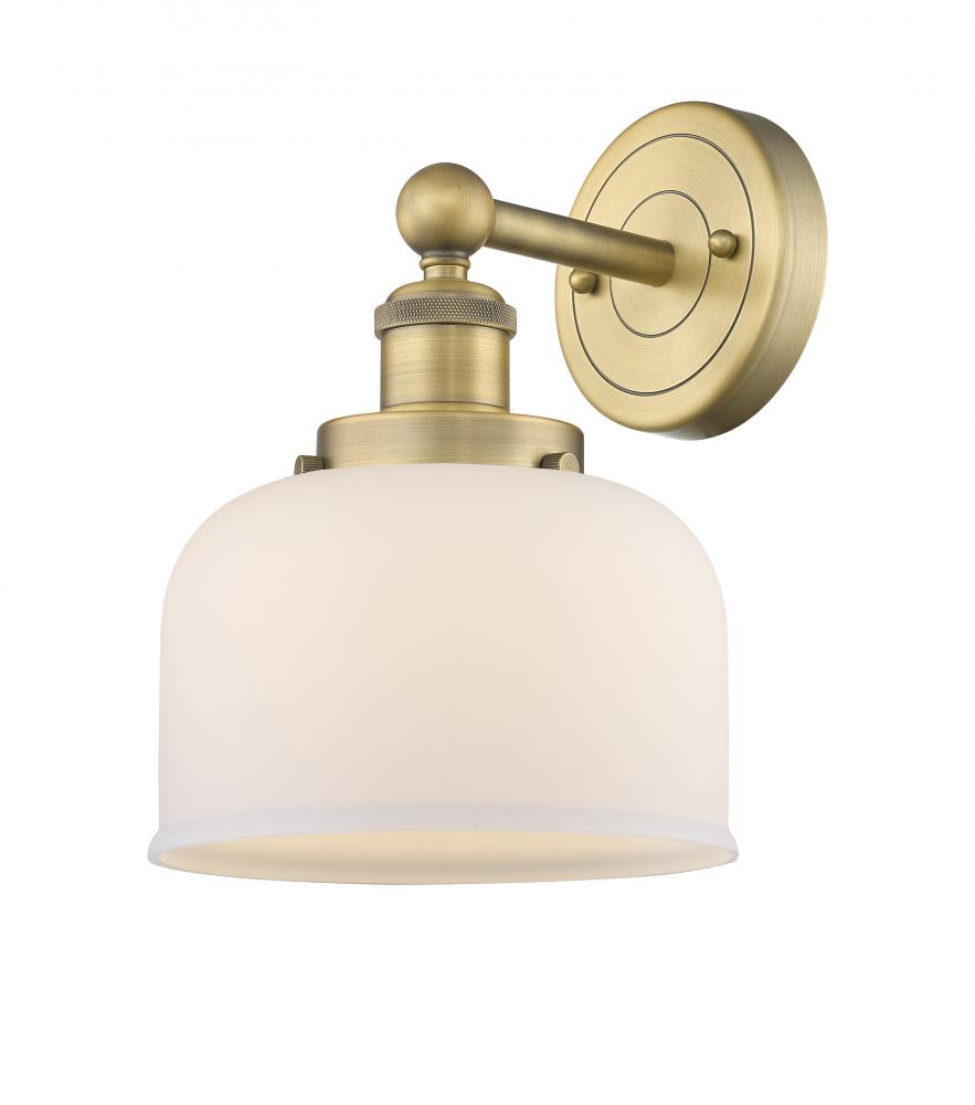 Bell - 1 Light - 8 inch - Brushed Brass - Sconce