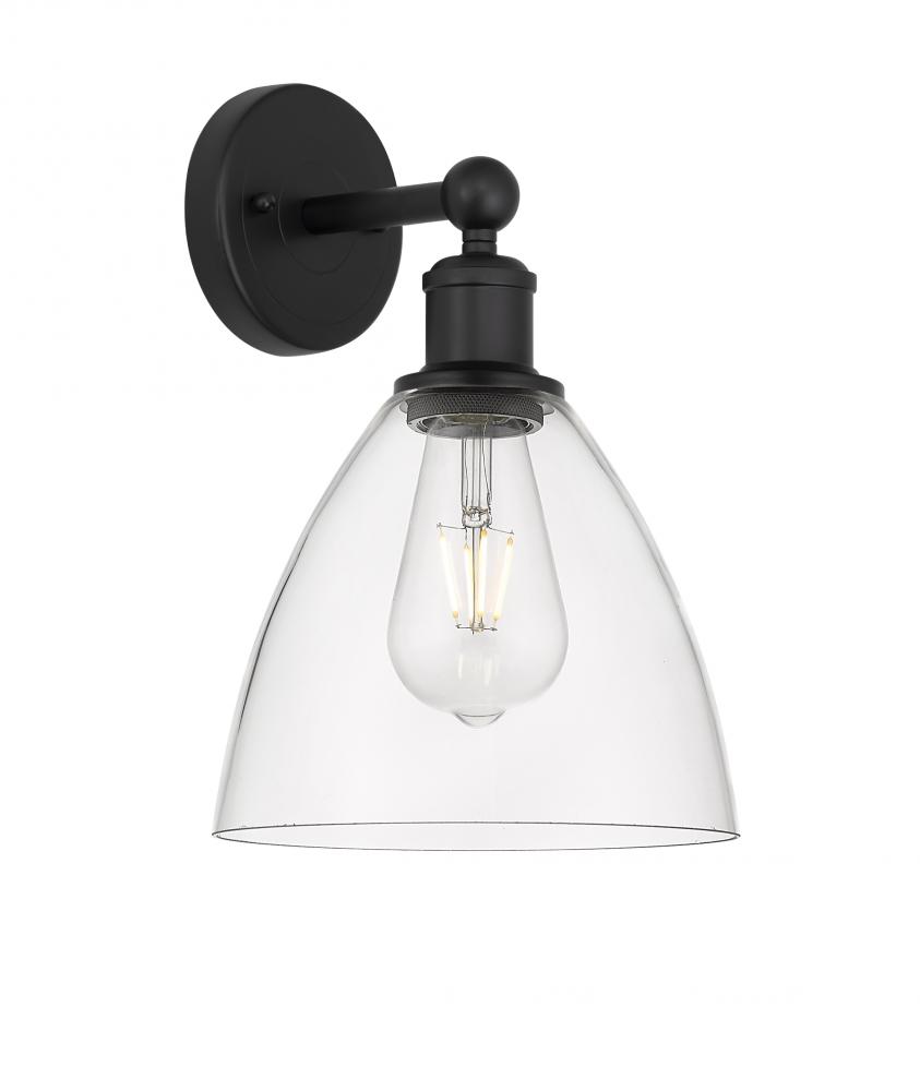 Bristol - 1 Light - 8 inch - Matte Black - Sconce